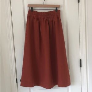 NEW notPERFECTLINEN SION Midi Skirt